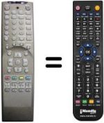 Replacement remote control JQ LTVJQ3201