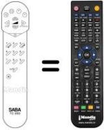 Replacement remote control Saba M 5507