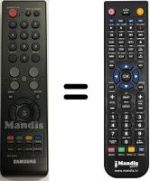 Replacement remote control Samsung DTB-B 360 F
