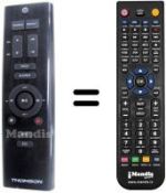 Replacement remote control Thomson MIC 200