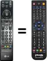 Replacement remote control LG 42 PG 2000