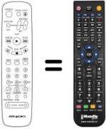 Replacement remote control MV 214
