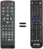 Replacement remote control MPMAN DVB-T 3500