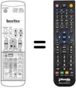 Replacement remote control NR-2559M-SESA