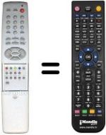 Replacement remote control Daewoo PDP 42 CISI
