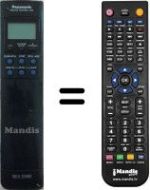 Replacement remote control Panasonic NV-J47