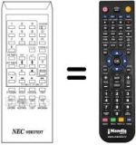 Replacement remote control RC-1007 E