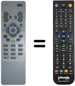 Replacement remote control Saba T 70172 RI