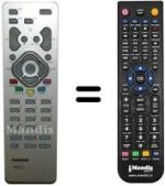 Replacement remote control Teleavia 32 WH 412 B