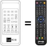 Replacement remote control RC 80
