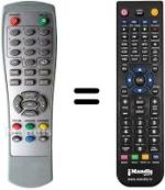 Replacement remote control MPMAN DVB-T 2008