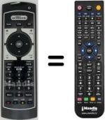 Replacement remote control Irradio DVT 1000