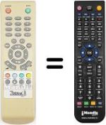 Replacement remote control Irradio DTR 3331