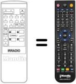 Replacement remote control Irradio VULCANO 14'