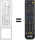 Replacement remote control RM 113 (51 KEY)