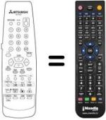 Replacement remote control RM 05409