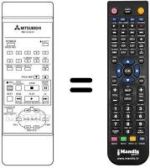 Replacement remote control RM 12-36101