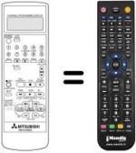 Replacement remote control RM 16-36605