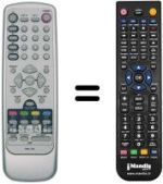 Replacement remote control Sinudyne P 42 B SAT