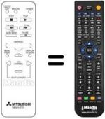 Replacement remote control RM 531521-57404