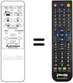 Replacement remote control RM MX1-41301