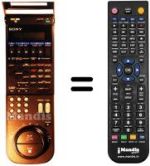 Replacement remote control Sony SLV-615 VP