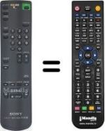 Replacement remote control RMT-V166 B
