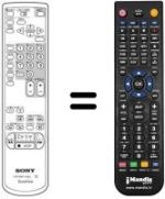 Replacement remote control RMT-V166 J