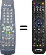 Replacement remote control RM 05407