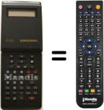 Replacement remote control Grundig GV-2292 VPT