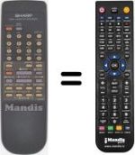 Replacement remote control Sharp VC M201 GM