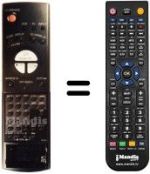 Replacement remote control Sharp VA A72 GM