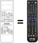 Replacement remote control RRMCG 0672 UMSA