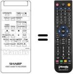 Replacement remote control RRMCG 0716 GE