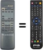 Replacement remote control RRMCG 0960 GE