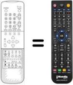 Replacement remote control Sharp 72 AS 18SN