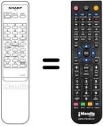 Replacement remote control RRMCG 1046 BMSA