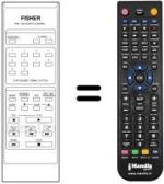 Replacement remote control RVR-990 B