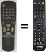 Replacement remote control 10107 N