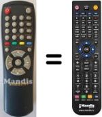 Replacement remote control 10129 C