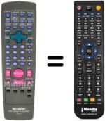Replacement remote control Sharp VC GH600