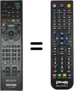 Replacement remote control Sony KDL-55 HX755