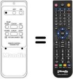 Replacement remote control T 121 VTR