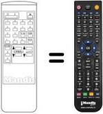 Replacement remote control Crown CTV-3705