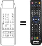 Replacement remote control TC 115 TEXT