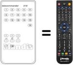 Replacement remote control TC 319