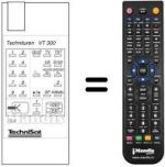 Replacement remote control TECHNITUNER VT 300