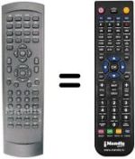 Replacement remote control Denver TVD 1401 MK2