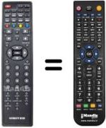 Replacement remote control United TVD 9154
