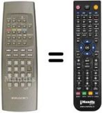 Replacement remote control Irradio TVR 521